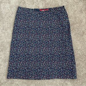 Esprit Navy Polka Dot Pencil Skirt